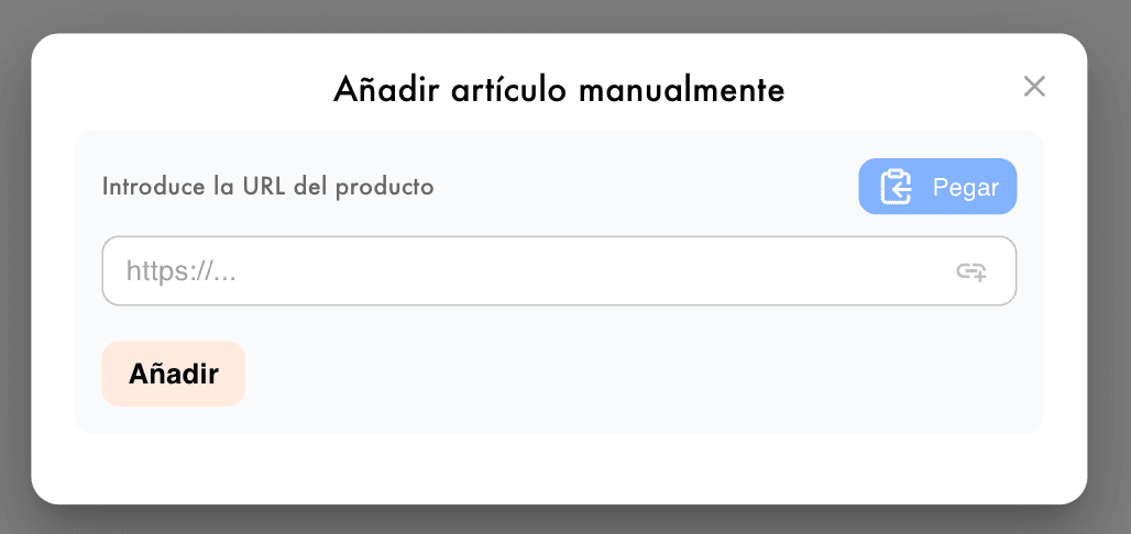 Añade artículos que te encanten